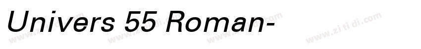 Univers 55 Roman字体转换